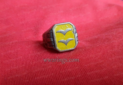 Luftwaffe prsten, žlutá barva - Luftwaffe ring - yellow collor goldin